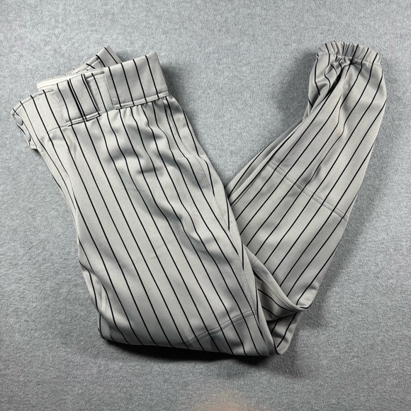 Mizuno Other - Mizuno Gray Pinstriped Men’s Full‎ Length Baseball Pants 34-36L